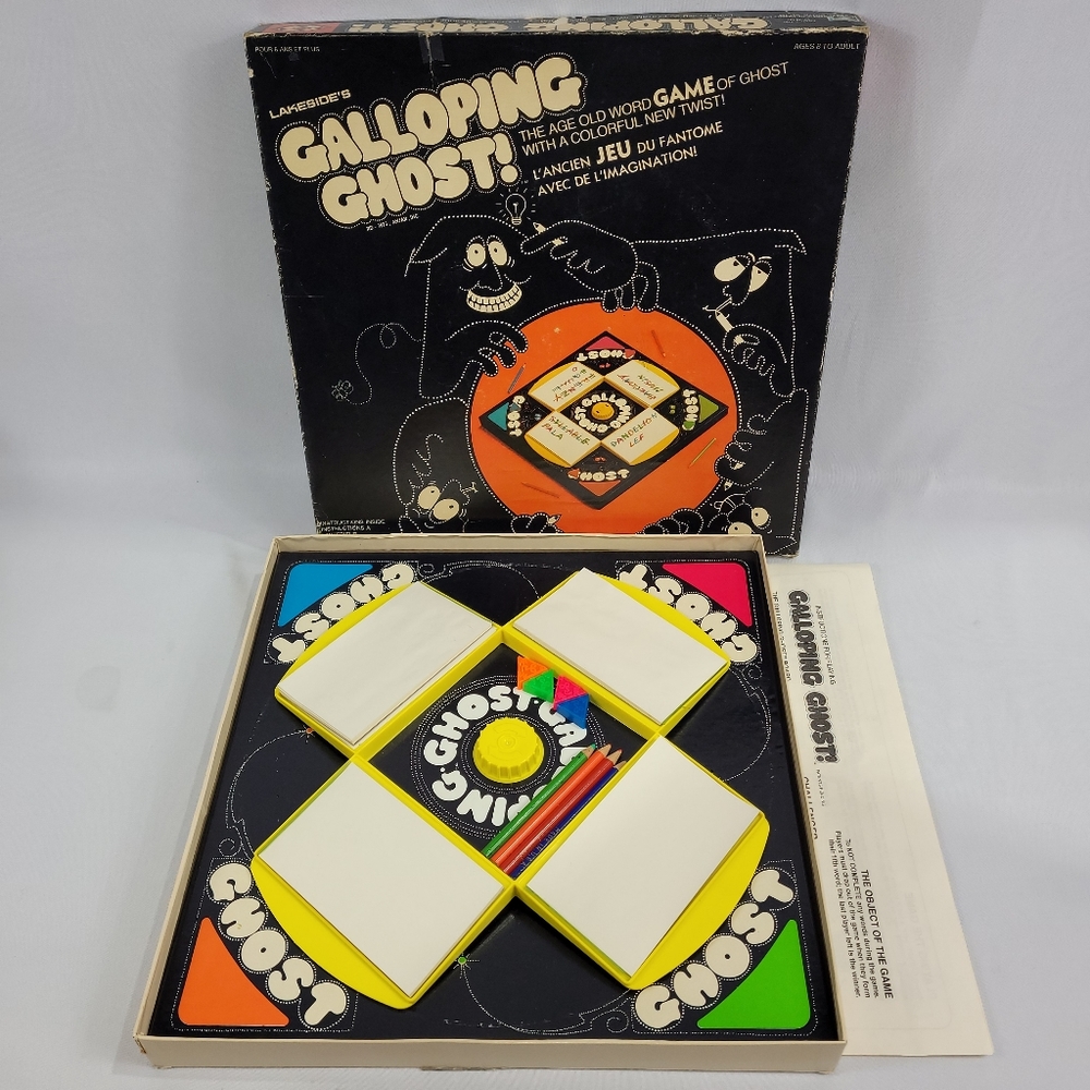 Galloping Ghost! Vintage 1974 Board Game by Lakeside